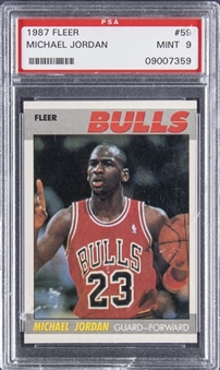1987-88 Fleer #59 Michael Jordan - PSA MINT 9